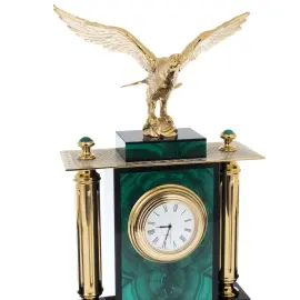 Письменный набор из малахита "Орел"