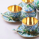 Silver tea set "Lilies of the Valley" for 6 persons, 20 items