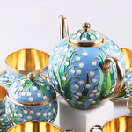 Silver tea set "Lilies of the Valley" for 6 persons, 20 items