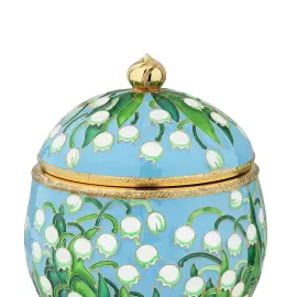 Сервиз чайный серебряный "Ландыши" на 6 персон, 20 предметов