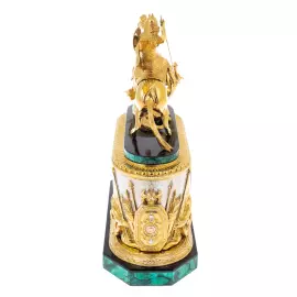 Часы каминные "Георгий Победоносец" Златоуст