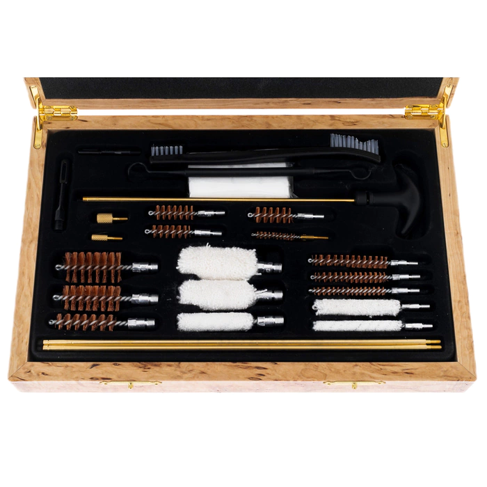A set for cleaning weapons made of Karelian birch "At a halt"