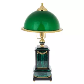 Лампа настольная из малахита "Москва"