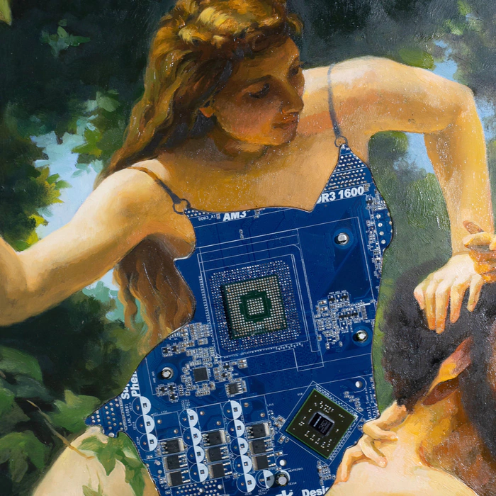 Damir and Daniil Krivenko's painting "In the power of technonyms"