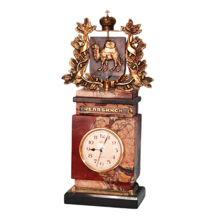 Table clock made of bronze "Provincial. Chelyabinsk region"