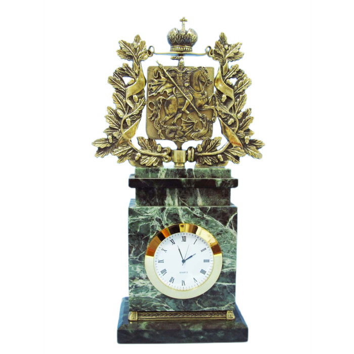 Table clock made of bronze "Provincial. Moscow"