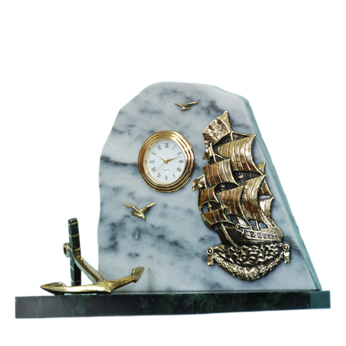 Bronze table clock "Admiralty"