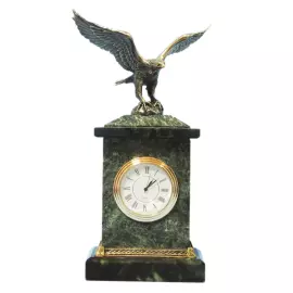 Table clock made of bronze "Eagle" small