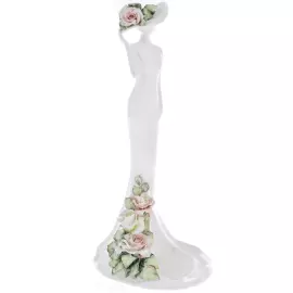 Sculpture "Lady" with a rose