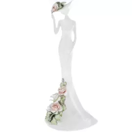 Sculpture "Lady" with a rose