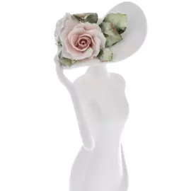 Sculpture "Lady" with a rose