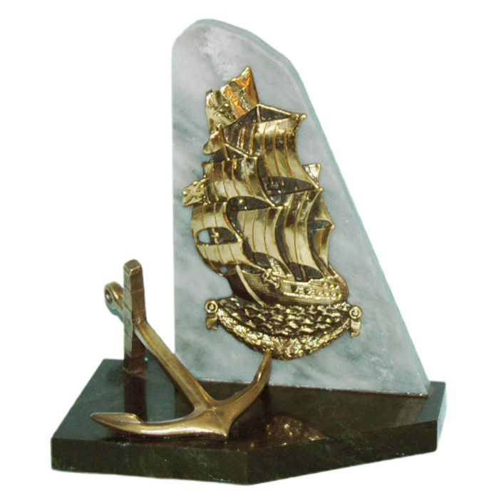 Souvenir made of bronze, marble and serpentine "Admiralteysky"