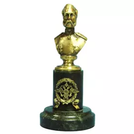 Bronze and serpentine statuette "Nicholas I"