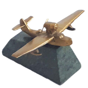Souvenir made of bronze and a coil "Airplane"