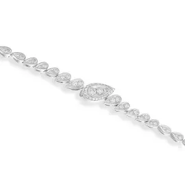 Imperial necklace in white gold with emerald and diamonds