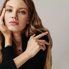 Nightshade necklace in white gold with rubies, citrines, diamonds and tourmaline