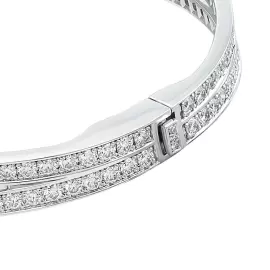 Браслет "Bateau" из белого золота с сапфиром и бриллиантами