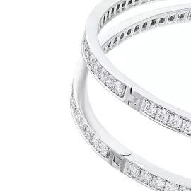 Браслет "Bateau" из белого золота с сапфиром и бриллиантами