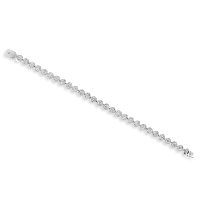 Mirage bracelet in white gold with diamonds