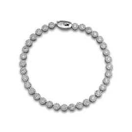 Браслет "Серпантин" из белого золота с бриллиантами