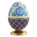 Egg-box "Bindweed in a basket" made of silver