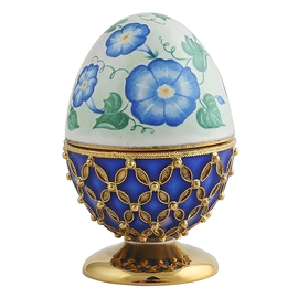 Egg-box "Bindweed in a basket" made of silver