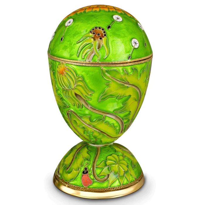 Egg-box "Dandelion" made of silver