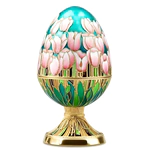 Egg-box "Tulips" made of silver