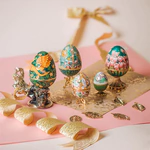 Egg-box "Tulips" made of silver