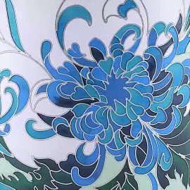 Серебряная сахарница "Хризантемы"