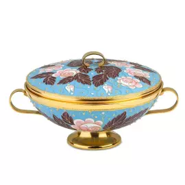 Серебряная сахарница "Роза"