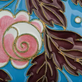 Серебряная сахарница "Роза"