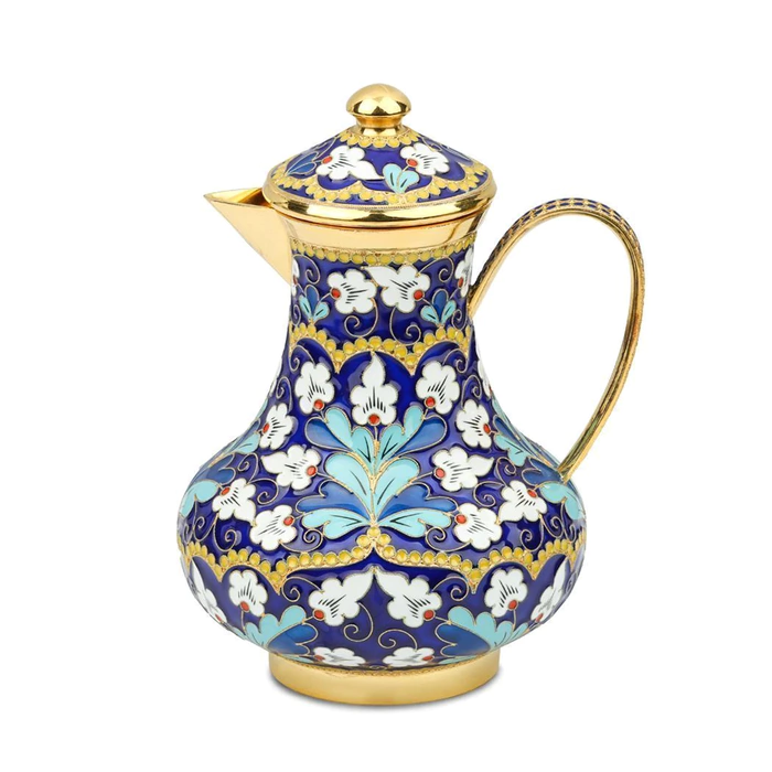 Silver creamer "Masterpieces of cloisonne enamel"
