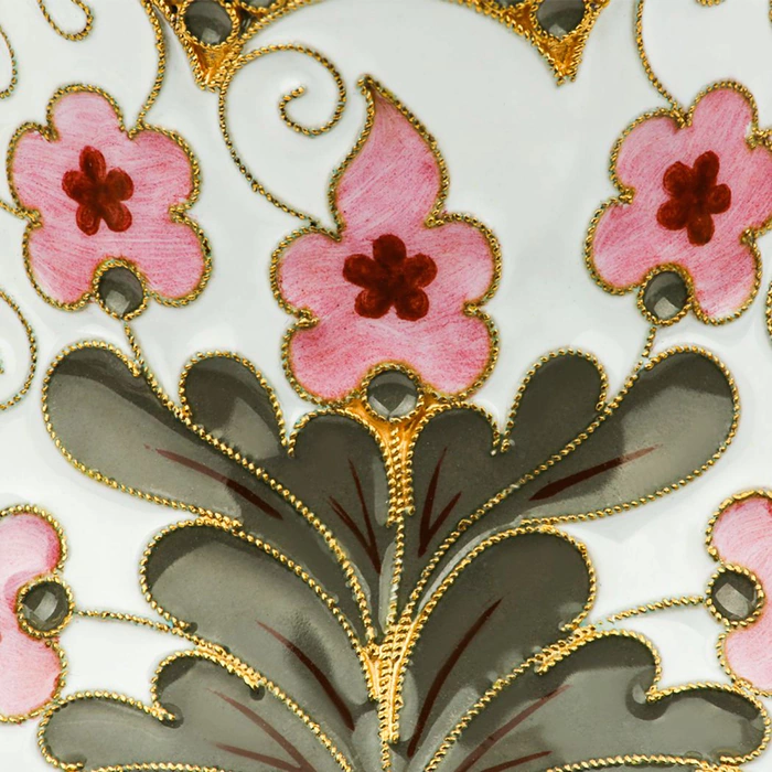 Silver creamer "Masterpieces of cloisonne enamel"
