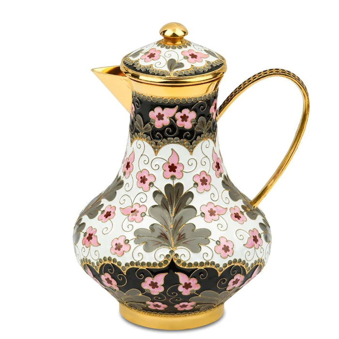 Silver milkman "Masterpieces of cloisonne enamel"