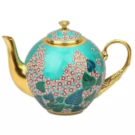 Серебряный чайник "Шедевры перегородчатой эмали"