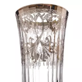 A set of champagne glasses for Timon "Lady.D" for 6 persons, with platinum