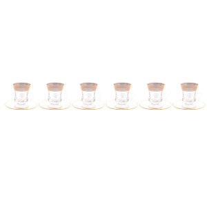 A set of tea pairs made of Timon crystal for 6 people