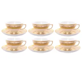 Набор чайных пар Falkenporzellan "Creme Gold" на 6 персон Набор чайных пар Falkenporzellan "Creme Gold" на 6 персон