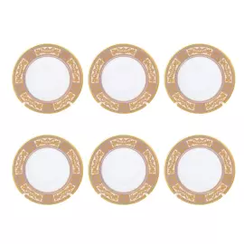 Set of deep plates Falkenporzellan "Diadem Violet Creme Gold" for 6 persons