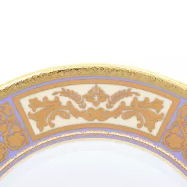 Set of deep plates Falkenporzellan "Diadem Violet Creme Gold" for 6 persons