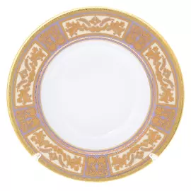 Set of deep plates Falkenporzellan "Diadem Violet Creme Gold" for 6 persons