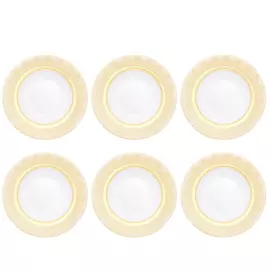 Набор глубоких тарелок Falkenporzellan "Constanza Marakesh Cream Gold" на 6 персон