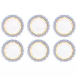 Набор глубоких тарелок Falkenporzellan "Constanza  Marakesh Blue Gold" на 6 персон