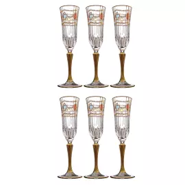 A set of Timon "Adagio" champagne glasses for 6 people