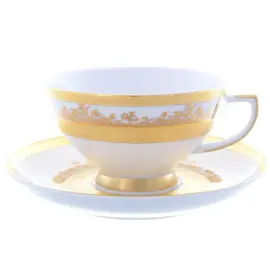 Набор чайных пар Falkenporzellan "White Gold" на 6 персон Набор чайных пар Falkenporzellan "White Gold" на 6 персон