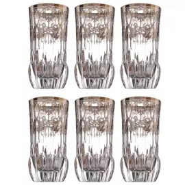 Набор стаканов для воды Timon "Lady Diamond" с платиной, на 6 персон
