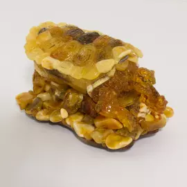 Сувенир шкатулка из янтаря "Черепаха"