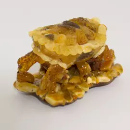 Сувенир шкатулка из янтаря "Черепаха"