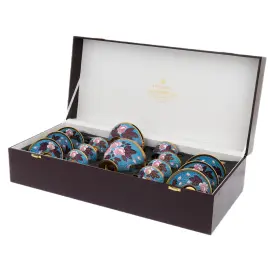 Кофейный сервиз из серебра "Роза" на 6 персон Кофейный сервиз из серебра "Роза" на 6 персон